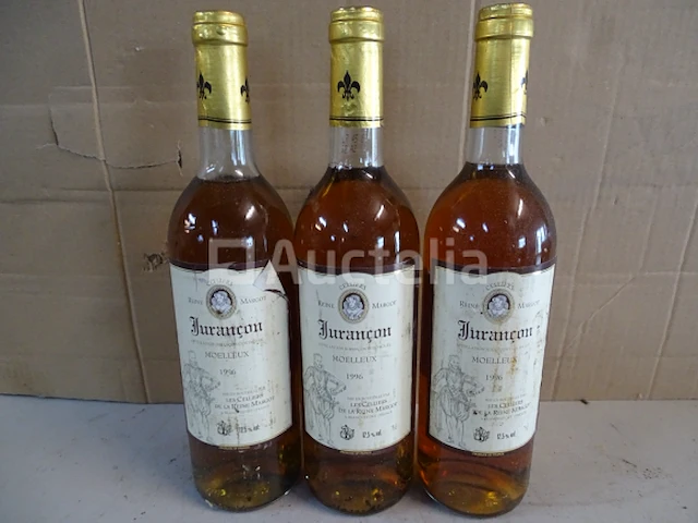 3 flessen jurançon cellier de la reine margaux 1996 - afbeelding 1 van  5