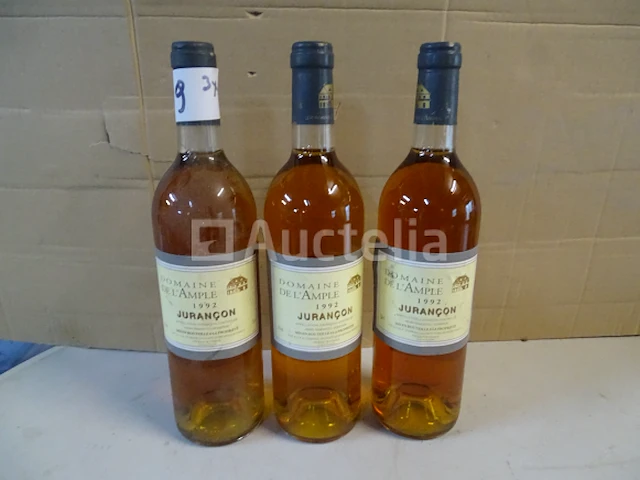 3 flessen jurançon domaine de l'ample 1992 - afbeelding 1 van  4