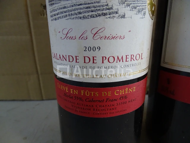 3 flessen lalande de pomerol château altimar 2009 - afbeelding 4 van  8