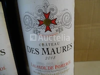3 flessen lalande de pomerol château des maures 2013 - afbeelding 3 van  5