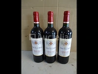 3 flessen lalande de pomerol château les maures 2013 - afbeelding 1 van  3
