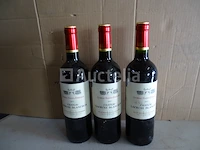 3 flessen lussac saint-emilion château la croix blanchon 2011 - afbeelding 1 van  4