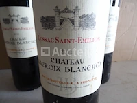 3 flessen lussac saint-emilion château la croix blanchon 2011 - afbeelding 4 van  4