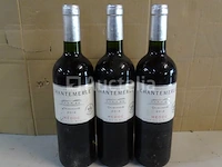 3 flessen médoc cru bourgeois château chantemerle 2012 - afbeelding 3 van  6