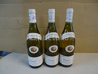 3 flessen meursault patriarche père et fils réserve sainte-anne 1990 - afbeelding 1 van  5