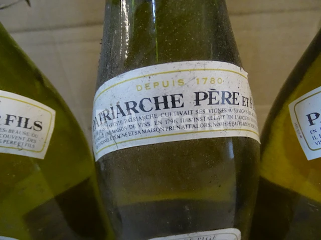 3 flessen meursault patriarche père et fils réserve sainte-anne 1990 - afbeelding 2 van  5