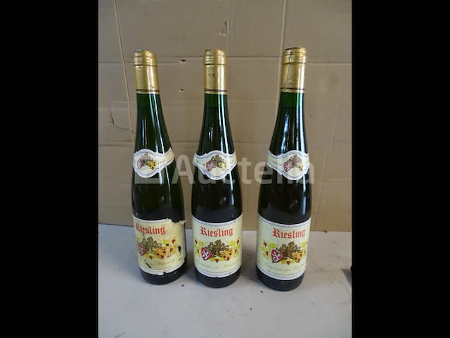 3 flessen riesling landwein ais pfalz - afbeelding 1 van  3