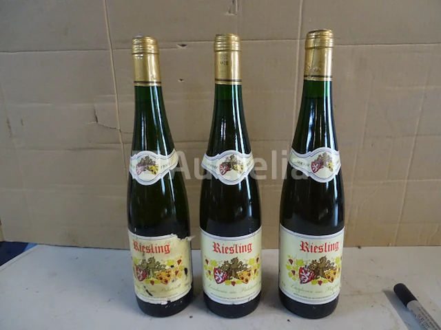 3 flessen riesling landwein ais pfalz - afbeelding 2 van  3