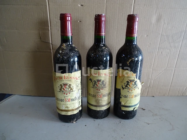 3 flessen roc de lussac saint-emilion 1997 - afbeelding 4 van  4