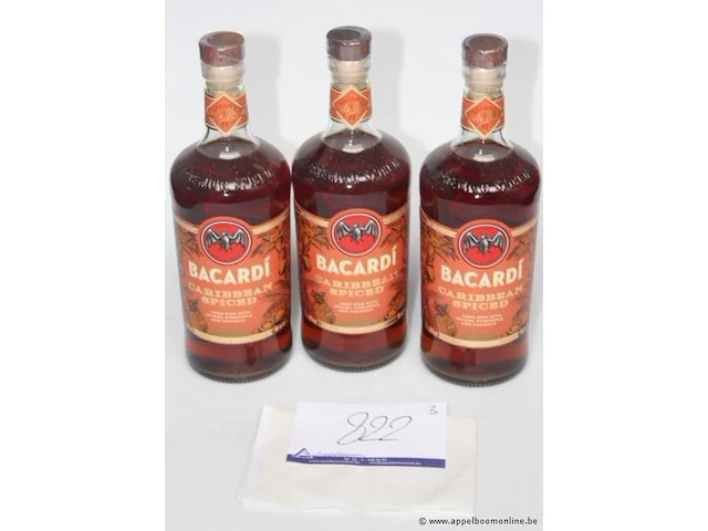 3 flessen rum bacardi 40% - afbeelding 1 van  2