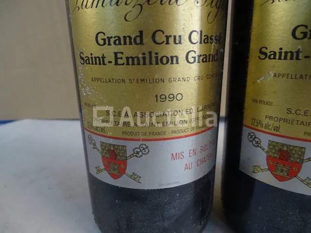 3 flessen saint-emilion grand barrail grand cru classé 1990 - afbeelding 3 van  3