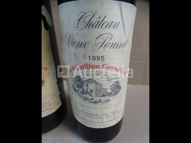 3 flessen saint-emilion grand cru château vieux pourret 1995 - afbeelding 2 van  5
