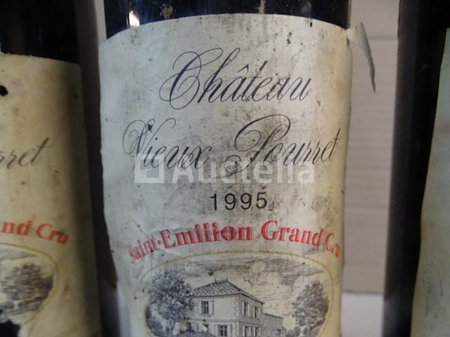3 flessen saint-emilion grand cru château vieux pourret 1995 - afbeelding 4 van  5