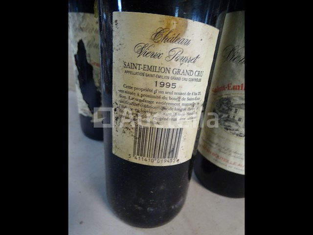 3 flessen saint-emilion grand cru château vieux pourret 1995 - afbeelding 5 van  5