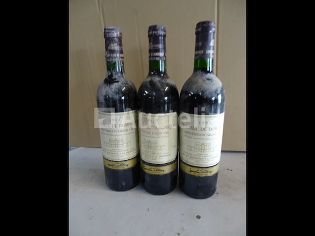 3 flessen saint-emilion grand cru saint paul de dominique 1992 - afbeelding 1 van  3