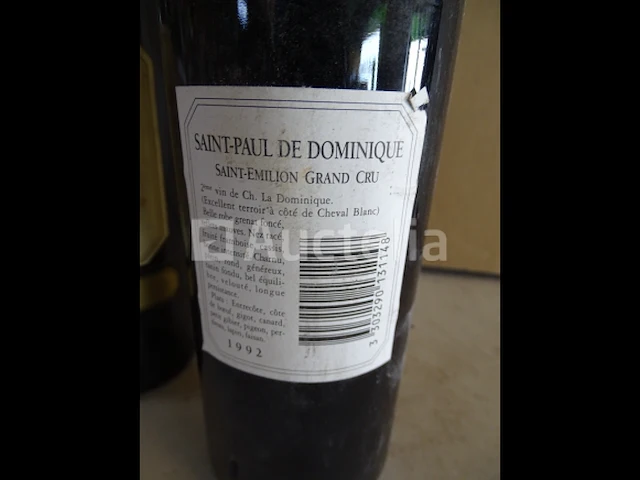 3 flessen saint-emilion grand cru saint paul de dominique 1992 - afbeelding 2 van  3