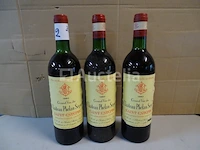 3 flessen saint estèphe grand vin du château phelan segur 1980