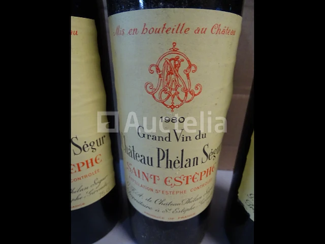3 flessen saint estèphe grand vin du château phelan segur 1980 - afbeelding 3 van  4