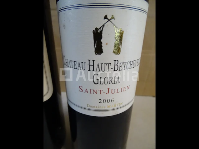 3 flessen saint-julien château haut-beychevelle gloria 2006 - afbeelding 2 van  5