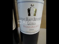 3 flessen saint-julien château haut-beychevelle gloria 2006 - afbeelding 2 van  5