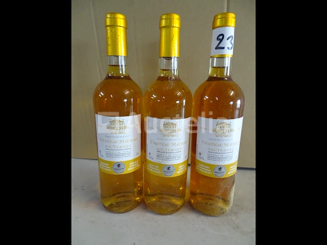 3 flessen sauternes château mauras 2009 - afbeelding 1 van  5