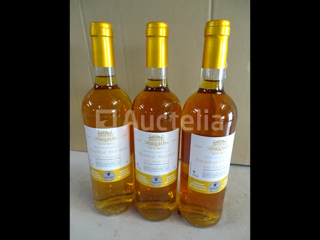 3 flessen sauternes château mauras 2009 - afbeelding 1 van  5