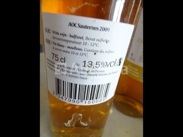3 flessen sauternes château mauras 2009 - afbeelding 3 van  5
