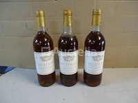 3 flessen sauternes château monteils 1989 - afbeelding 1 van  4