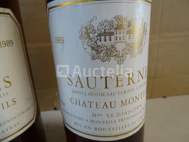 3 flessen sauternes château monteils 1989 - afbeelding 2 van  4