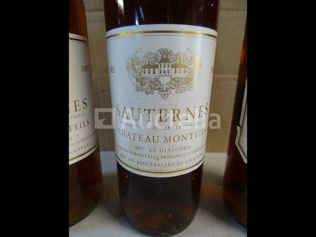 3 flessen sauternes château monteils 1989 - afbeelding 3 van  4