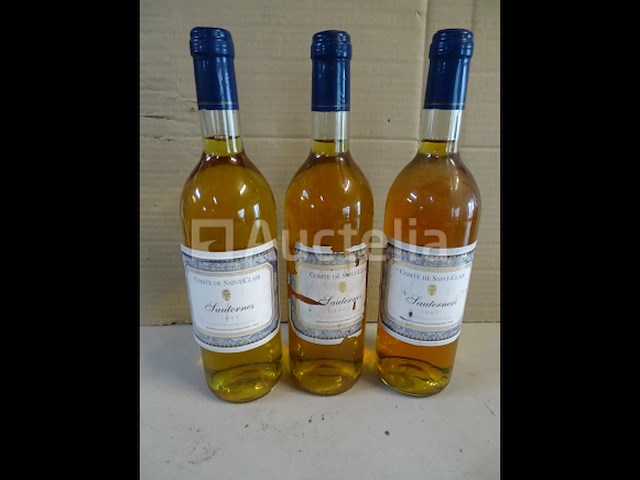 3 flessen sauternes comté de saint-clair 1997 - afbeelding 1 van  4