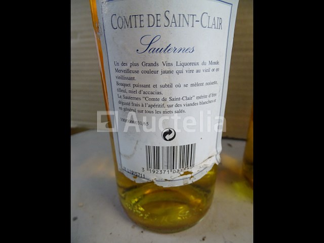 3 flessen sauternes comté de saint-clair 1997 - afbeelding 3 van  4