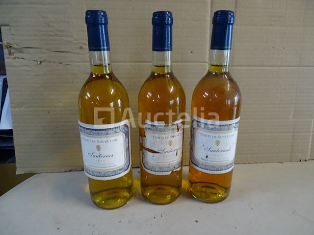 3 flessen sauternes comté de saint-clair 1997 - afbeelding 4 van  4