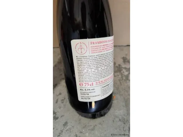 3 fonteinen 17/18 framboos 75cl - afbeelding 3 van  4