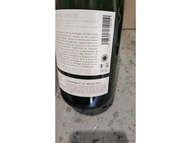 3 fonteinen 18/19 oude geuze 75cl 2 flessen - afbeelding 5 van  7