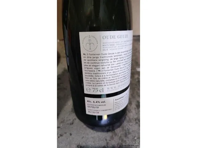 3 fonteinen 18/19 oude geuze 75cl 2 flessen - afbeelding 6 van  7