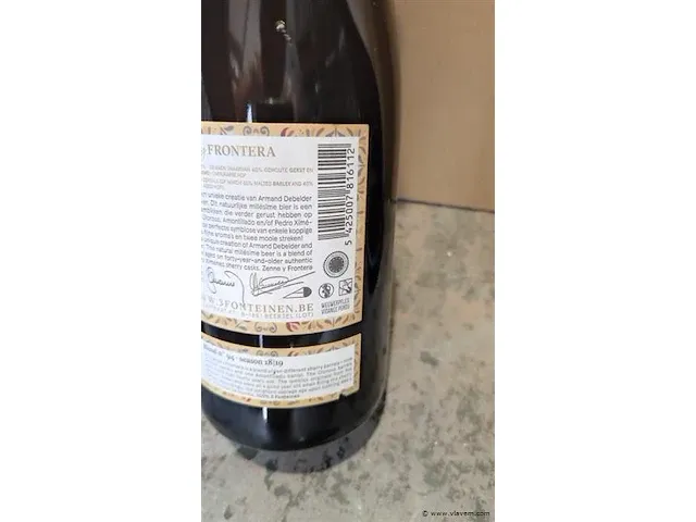 3 fonteinen 18/19 zenne y frontera 75cl 2 flessen - afbeelding 5 van  8
