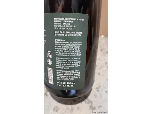 3 fonteinen braambes 75cl - afbeelding 4 van  6