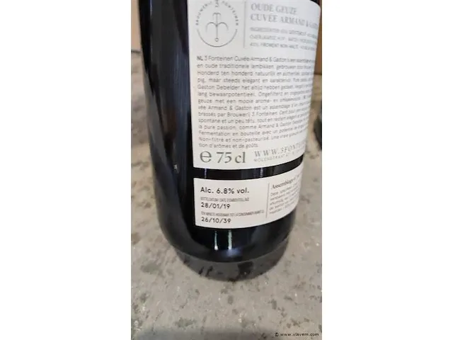 3 fonteinen cuvée armand & gaston 18/19 75 cl - afbeelding 3 van  7