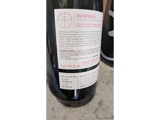 3 fonteinen hommage 18/19 75cl 2 flessen - afbeelding 4 van  8