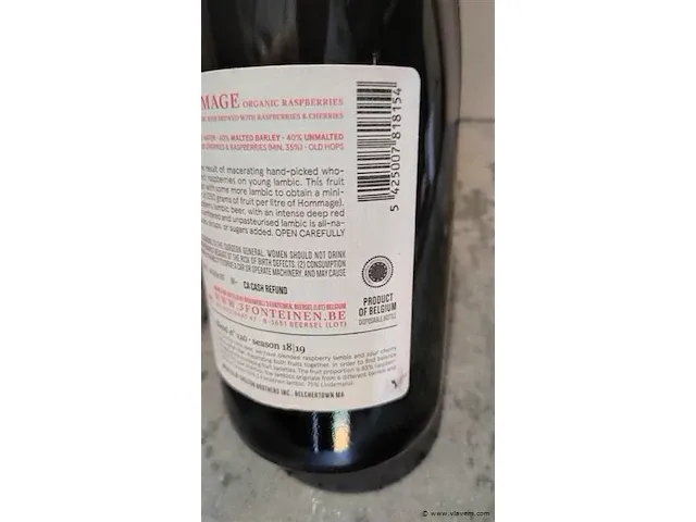 3 fonteinen hommage 18/19 75cl 2 flessen - afbeelding 8 van  8
