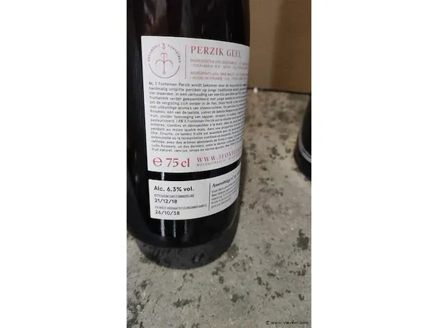 3 fonteinen perzik 18/19 75cl 2 flessen - afbeelding 4 van  7