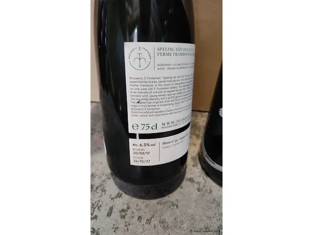 3 fonteinen speling van het lot 17/18 & 18/19 75cl - afbeelding 4 van  7