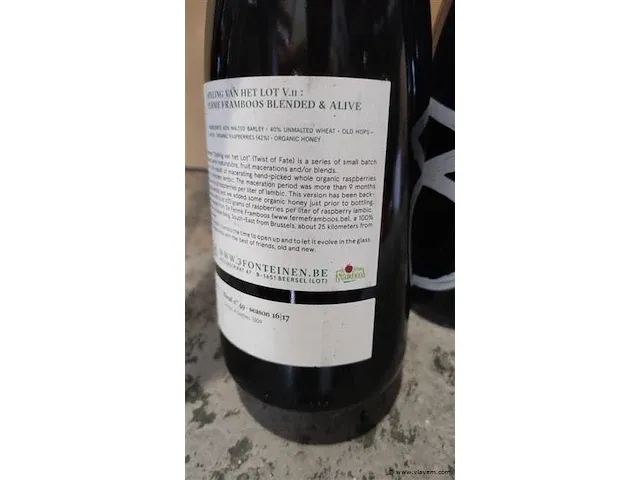3 fonteinen speling van het lot 17/18 & 18/19 75cl - afbeelding 5 van  7