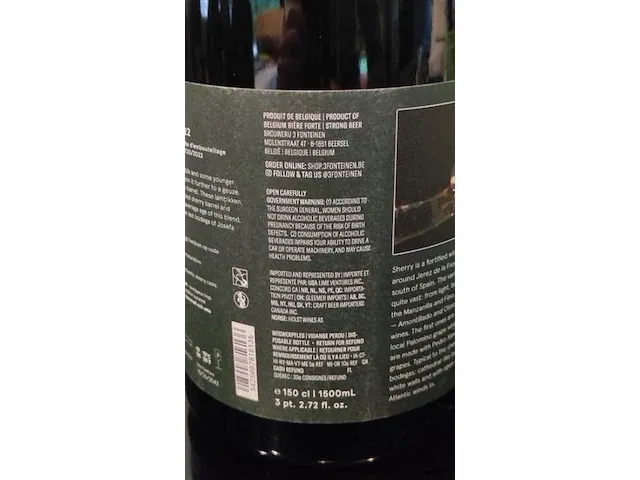 3 fonteinen zenne y frontera 1,5l - afbeelding 4 van  7