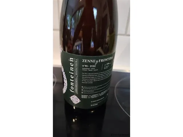 3 fonteinen zenne y frontera 75cl - afbeelding 2 van  5