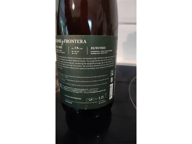 3 fonteinen zenne y frontera 75cl - afbeelding 3 van  5