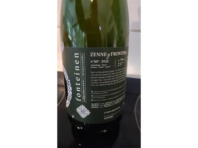 3 fonteinen zenne y frontera 75cl - afbeelding 2 van  6
