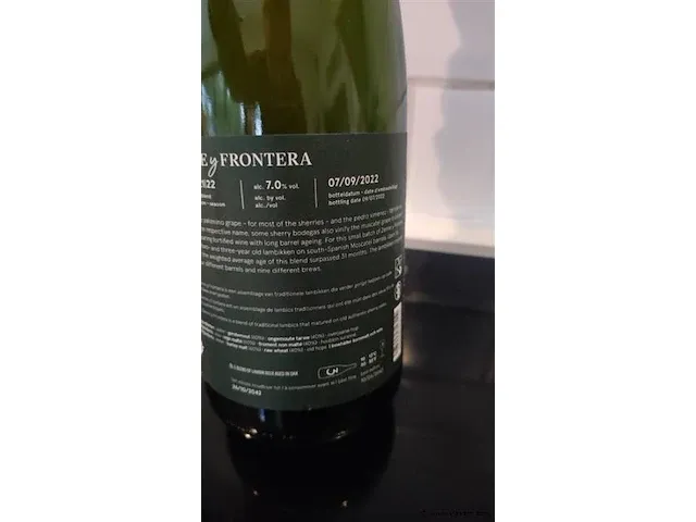 3 fonteinen zenne y frontera 75cl - afbeelding 3 van  6