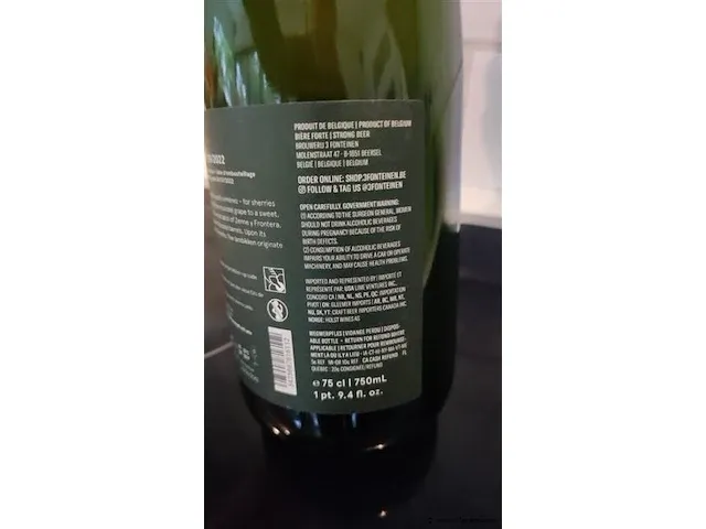 3 fonteinen zenne y frontera 75cl - afbeelding 4 van  6